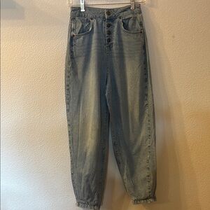 Zara High-Waisted Barrel Denim Jeans size 2